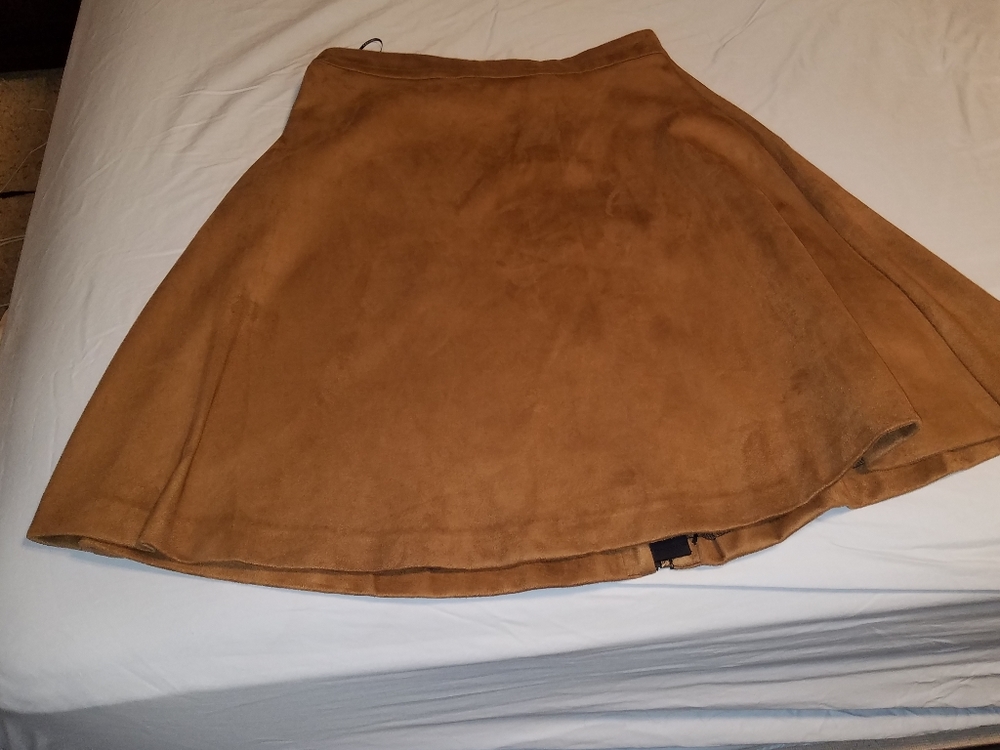 Brown mid length skirt